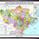 Administrative map of Northern Vietnam