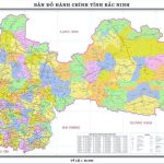 Administrative map of Bac Ninh province